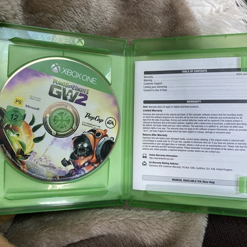 Plants Vs Zombies GW2 Xbox One Game MINT DISC eBay