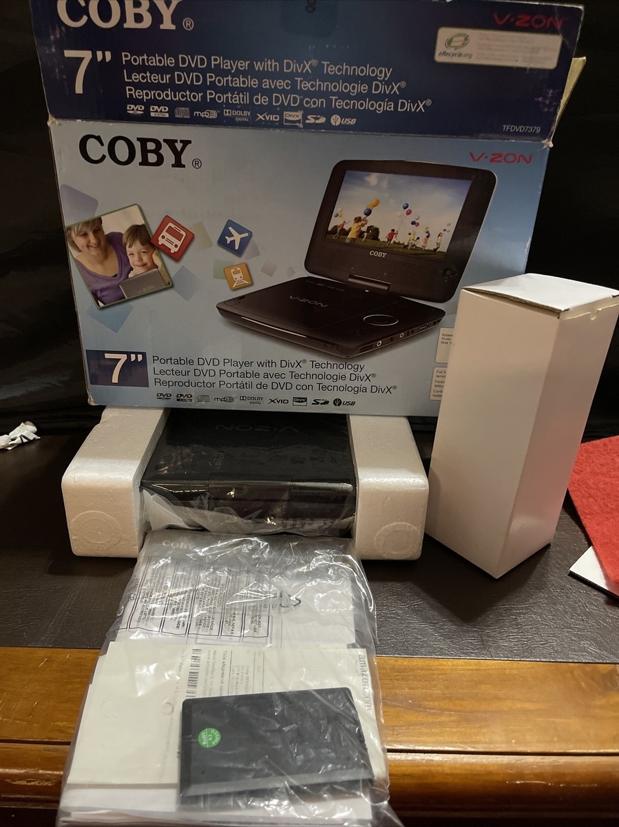 Coby V-zon 7” 16:9 Widescreen DVD/CD/MP3 TF-DVD7309 Portable DVD