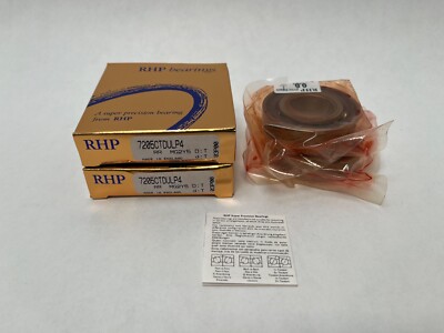 RHP 7205CTDULP4 Bearing 25x52x15 mm 7205C 7205-C-T-DUL-P4 England 2 Pcs