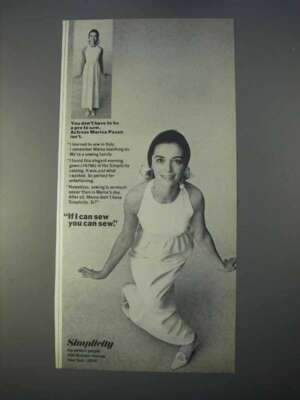 1966 Simplicity Patterns Ad - Marisa Pavan