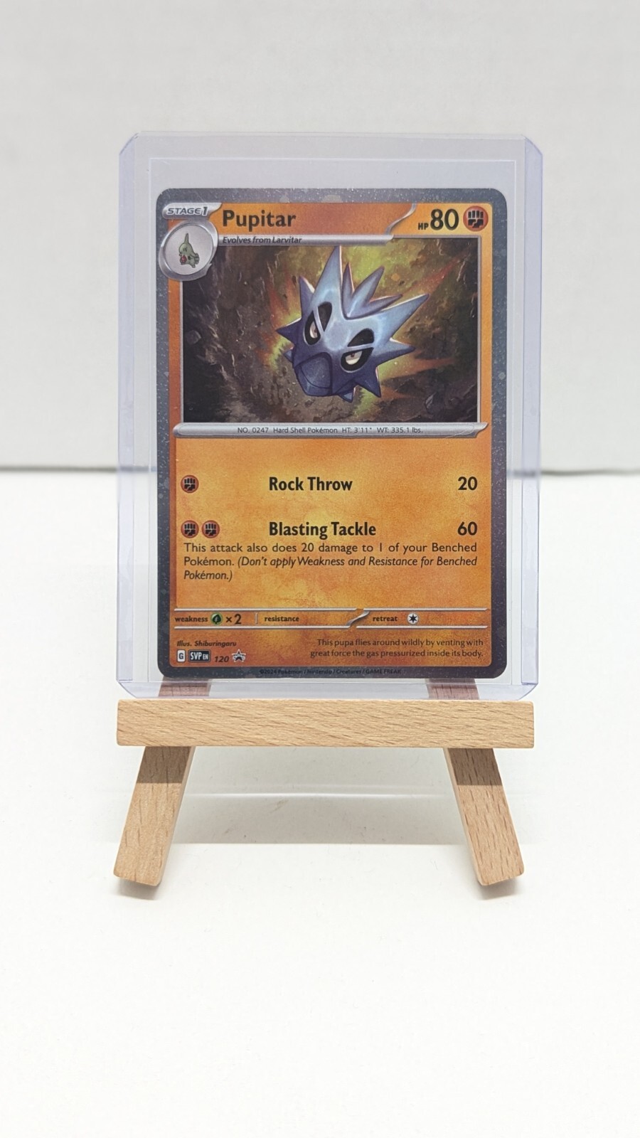 Pokémon TCG, Pupitar SVP 120 - Black Star Promo Cosmos Holo