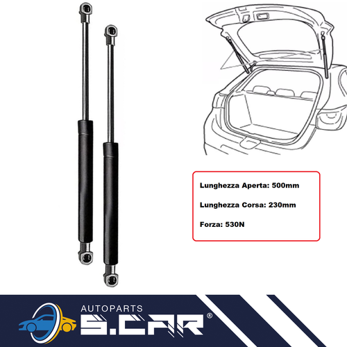 2x Molle A Gas Per VW Polo 01 09 Pistoncini Ammortizzatore Cofano Posteriore Ant - Imagen 2 de 6