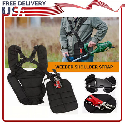 Adjustable Padded Shoulder Harness Garden Brush Cutter Strap Trimmer Strimmer`