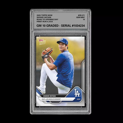Graded 10 Shohei Ohtani 2025 Topps Now Road to Opening Day #OD-271 