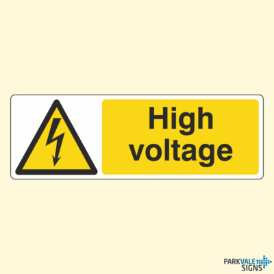 Hochspannungs-Warnschild elektrisch