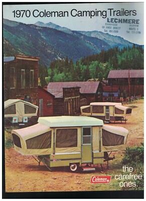Coleman Camping Trailers 1970 Catalog The Carefree Ones | eBay