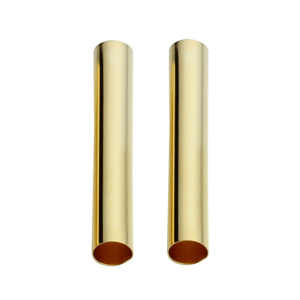 100PCS Gold/Silver Brass 30mm Long Straight Tube Beads Jewelry Making Hole 4mm - Image 4 of 4