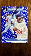 2023 Panini Donruss Kirby Puckett #15 Diamond Kings Independence Day Parallel
