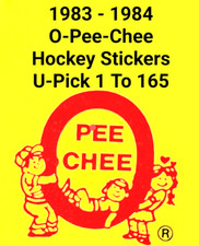 1983-84 O-Pee-Chee  Hockey Stickers   U-Pick.. 1 to 165