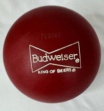   Vintage Budweiser Bowling Ball - Red  King Of Beers  - 16 lbs- Nice   