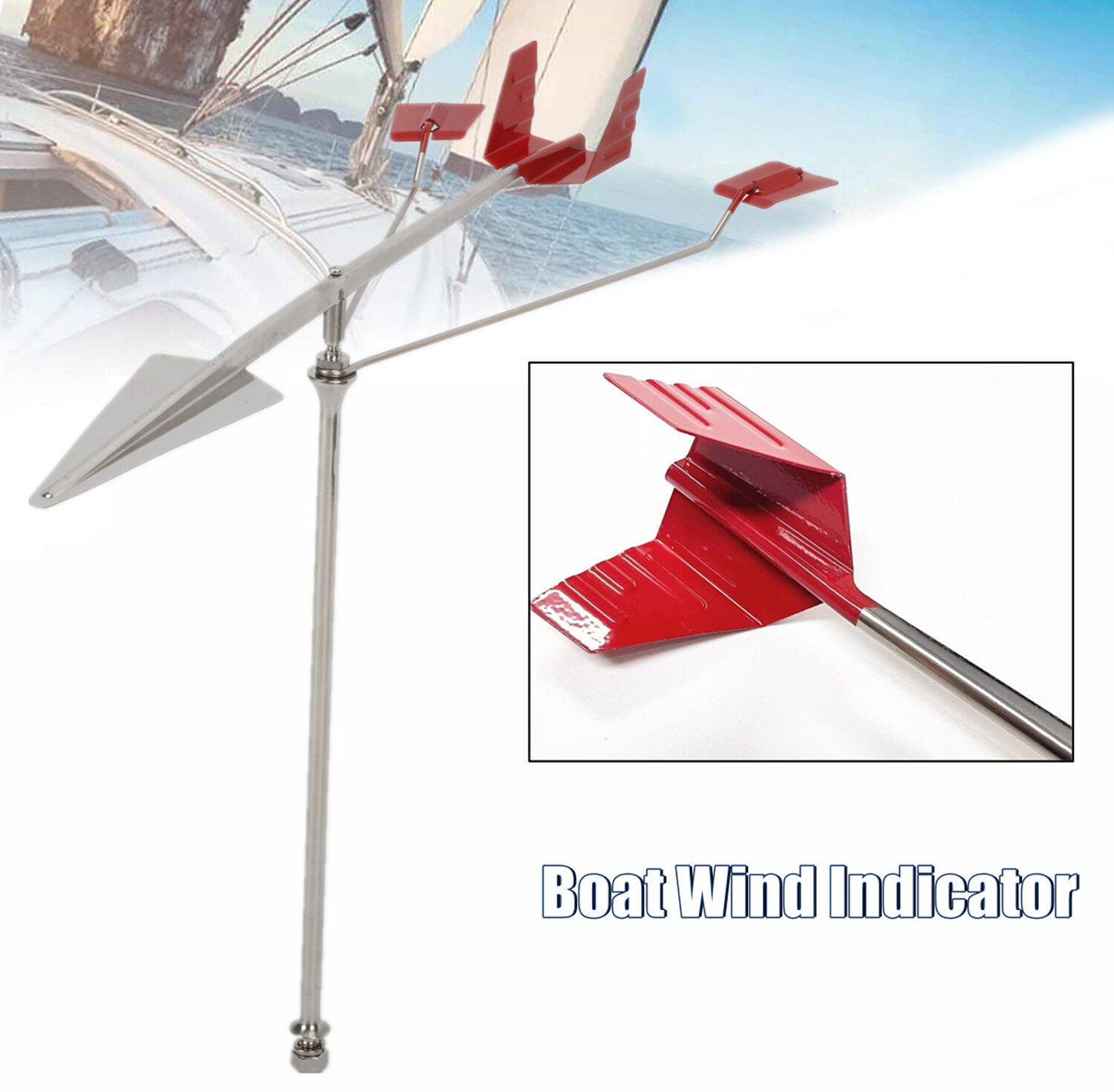 Marine Weather Vane for Yacht Boat Sail Wind Direction Flag Highly