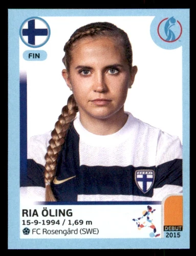 Panini Women's Euros 2022 Sticker - Ria Öling Finland No. 187