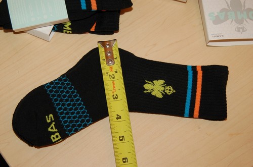 New 5 Pair Black Bombas XS Socks HoneyComb Crew Calf X-SMALL - Picture 10 of 12