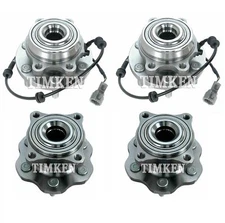 Front and Rear Wheel Bearing & Hub Assembly Kit Timken For Nissan Pathfinder 4WD