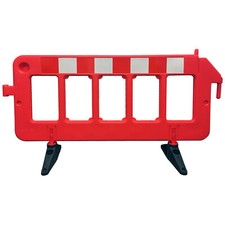 Electriduct Portable Plastic Fence Barriers - Color Options: Red, Yellow
