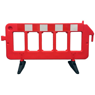 Electriduct Portable Plastic Fence Barriers - Color Options: Red, Yellow