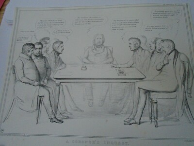 Gerichtsmedizineruntersuchung ('HB') Doyle, Druck Alfred Ducôte, 1837 Litho
