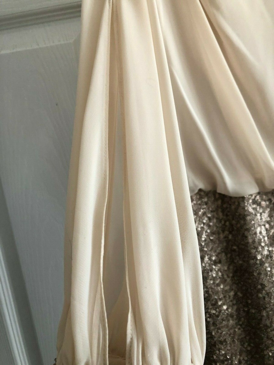 Gold Sequin Cache Cocktail dress | eBay