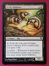 Magic The Gathering WORLDWAKE SCRIB NIBBLERS black card MTG