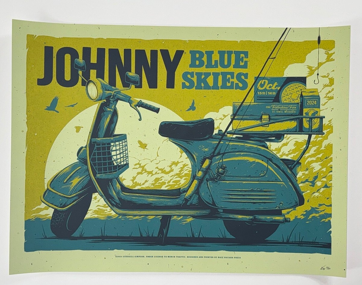 Johnny Blue Skies Poster St Louis Fox 24 Sturgill Simpson Official