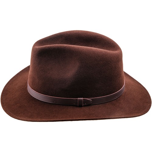 Sterkowski REDWOOD Wool Felt Fedora Hat Wide Brim Elegant Retro Manly Cowboy - Picture 10 of 25