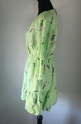 loft green linen dress Handmade Dark Green Linen Maxi Dress – Square Neck Bridesmaid main image 0
