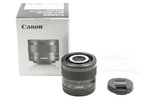Canon EF-M 28mm f/3.5 Macro IS STM Lens Black From Japan [Exc+++