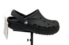 Crocs Youth Boys Girls Slip-on Clog Size 2 (J2) Black Water Friendly Lightweight