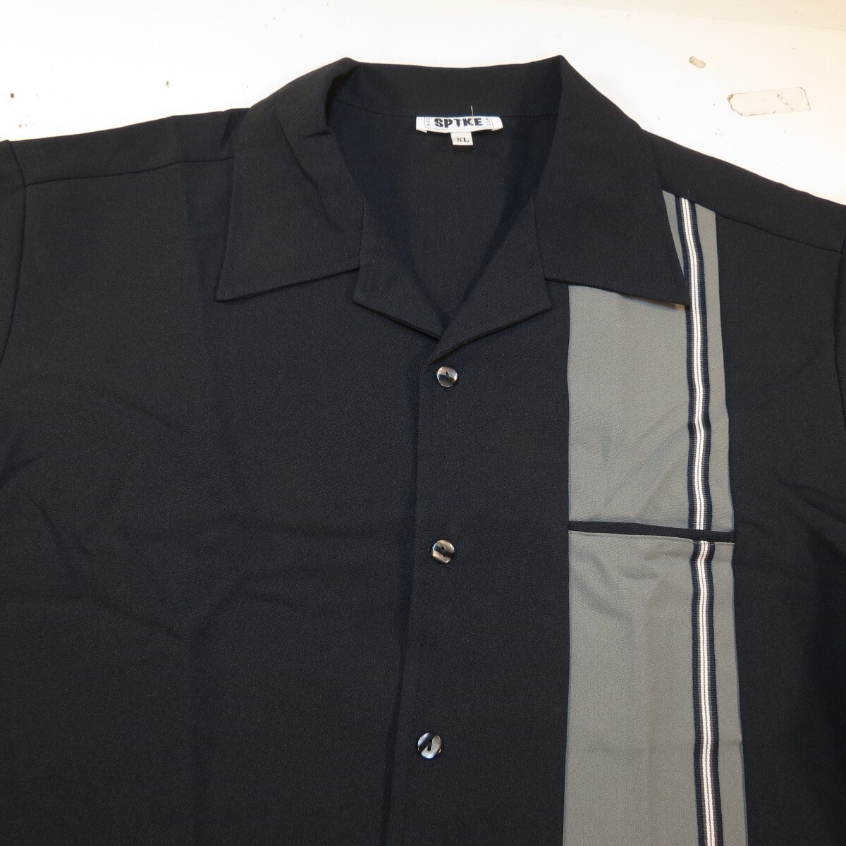 New 1990s VINTAGE SPIKE RETRO CASINO BOWLING BUTTON FRONT SHIRT XL