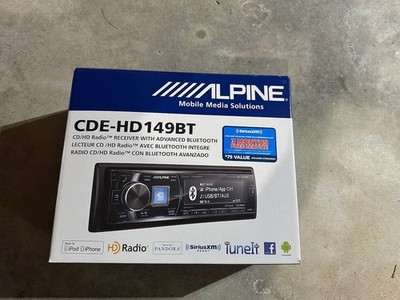 RARE NEW Alpine CDE-HD149BT In-Dash Bluetooth CD/MP3/USB BT Stereo Receiver DIN