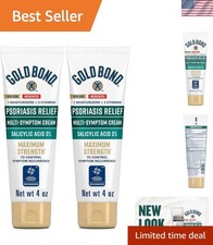 Dual Pack of Multi-Symptom Psoriasis Relief Cream, 4 oz - Skin Soothing Formula