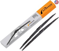 Front Windshield Wiper Blades, 22"  22" Metal Frame Wiper Blades, OEM Quality