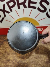 "Fully Restored" Vollrath 6" Cast Iron Skillet Pan Small Logo Seasoned Flat