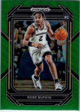 2023 PANINI DRAFT PICKS BASKETBALL #22 KOBE BUFKIN GREEN PRIZM