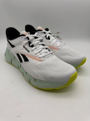 BRAND NEW [100074908] Mens Reebok ZIG DYNAMICA 5 White/Aqua Size 10.5
