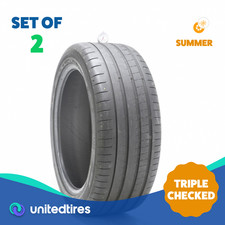 Set Of 2 Used 27545r21 Yokohama Advan Sport V107 110y - 7.532