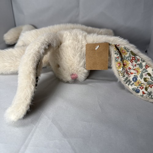 Creative Co-Op Plush BUNNY Lovey Security Blanket, Floral Ears, 15x20” - Picture 8 of 11