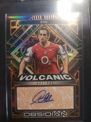 Edu /75 Auto Autograph Panini Volcanic Obsidian Arsenal Fc Topps Champions Leagu