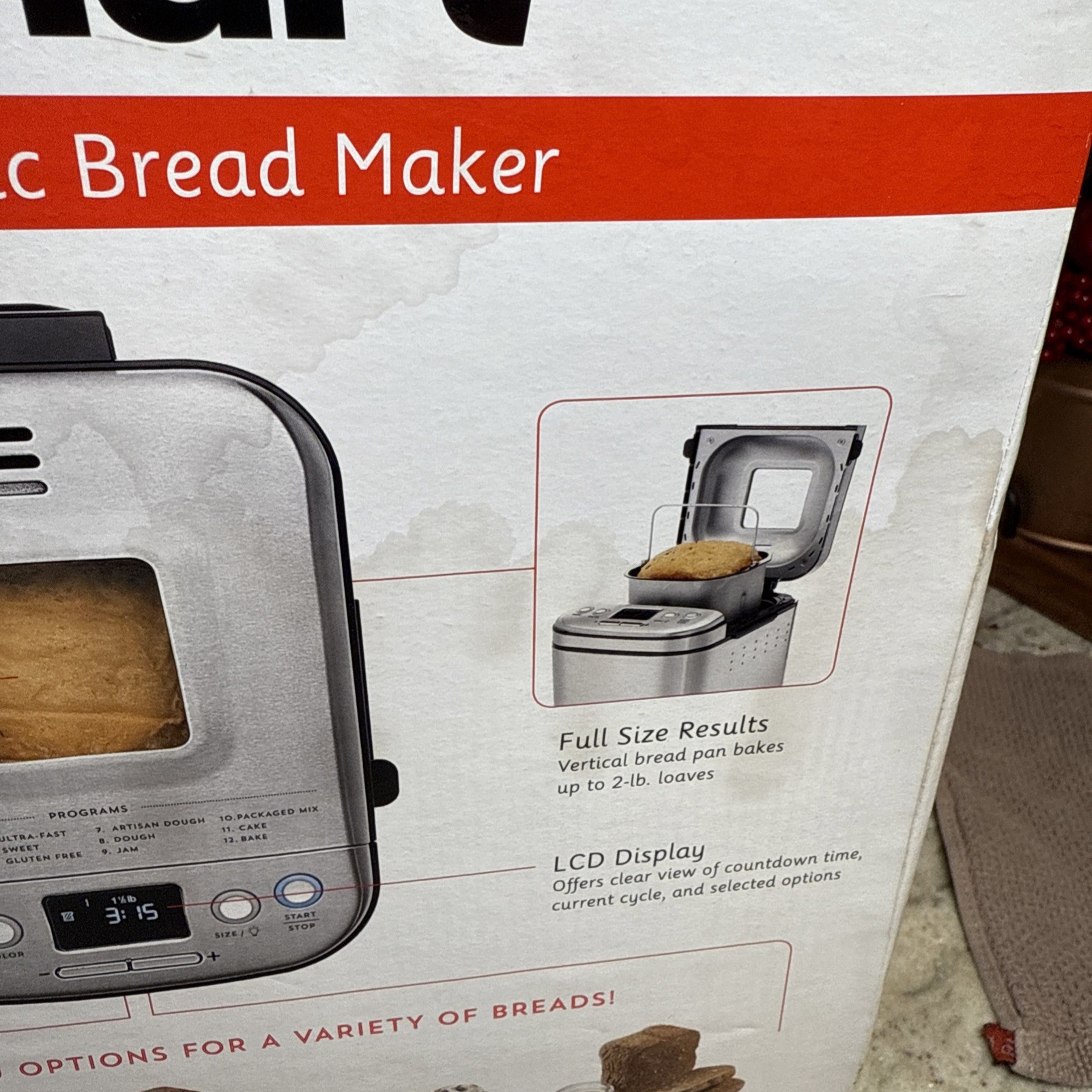 Cuisinart CBK-110FR Compact Automatic Bread Maker Stainless Steel NEW