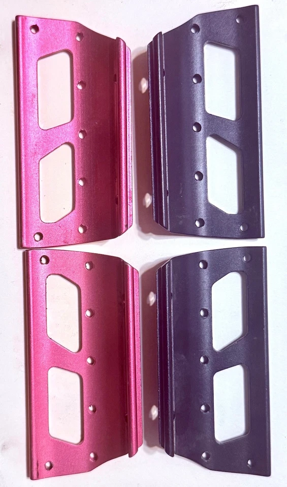 CRANK BROTHERS 5050 Bicicleta ROSA/PRETO PEDAL PLACA SUBSTITUIÇÕES PLATAFORMAS CRAVEJADAS - Imagem 2 de 2