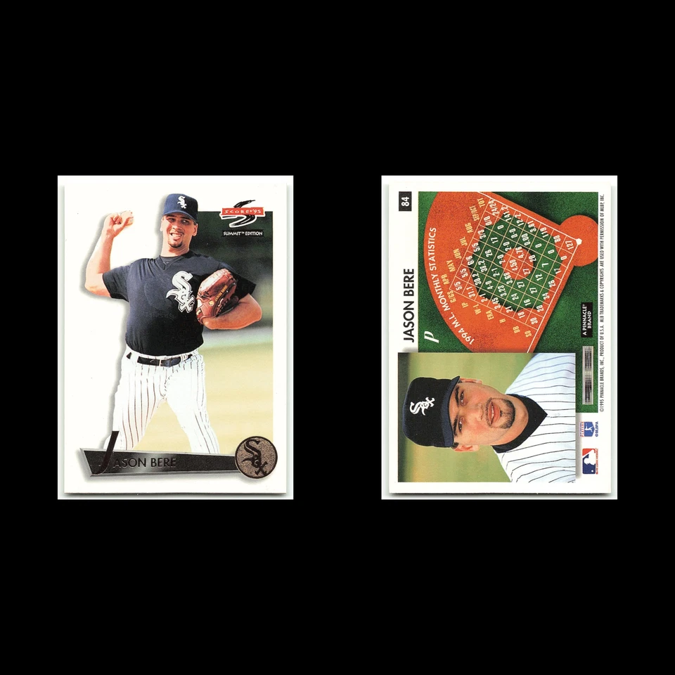 Jason Bere #84 1995 Score Summit Chicago White Sox Baseball Card MLB NM - Imagem 3 de 3
