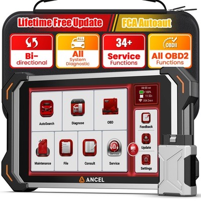 ANCEL DS600BT OBD2 Scanner Car Bidirectional Diagnostic Tool TPMS CANFD & DOIP