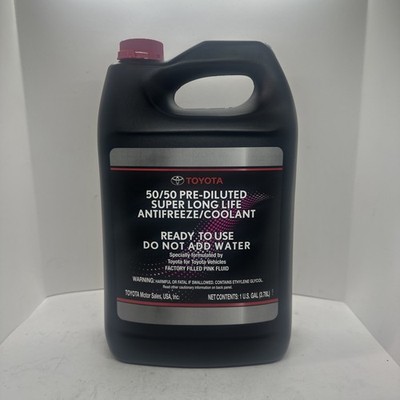 OEM Toyota Super Long Life Pink Antifreeze Coolant 50/50 Prediluted 00272-SLLC2