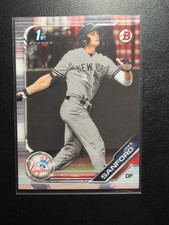 Jake Sanford 2019 1st Bowman Draft Chrome #BDC-82 New York Yankees