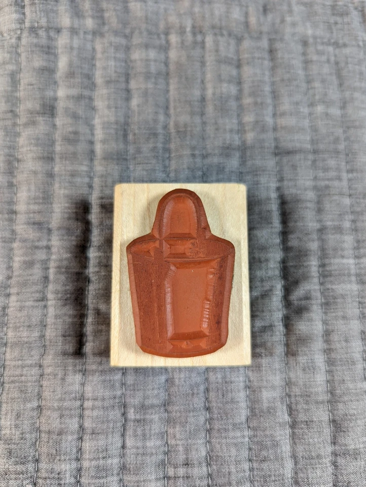Vintage 1982 Stamp Francisco Rubber Stamp – Pail/Bucket Design – Wood PR755-F Foto 4 de 4
