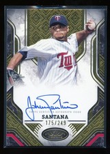 2025 Topps Tier One Baseball Prime Peformers Johan Santana Twins AUTO /249