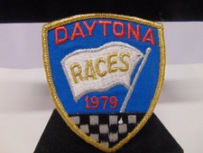 1979 Dayton Races Sew On Patch Gold Blue Red Colors 3.5 X 3