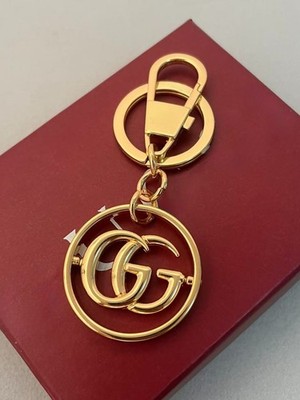 Charm Logo GG Gold Design Keychain Gift Key chain with Box