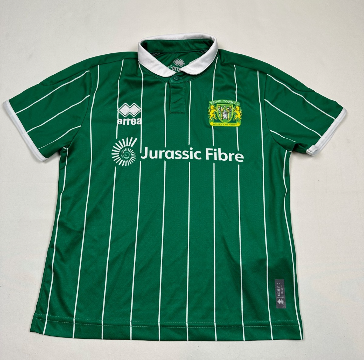 Yeovil Town FC Errea 2023 Green Home Shirt | Child Boys 7-8 Years Football Kit