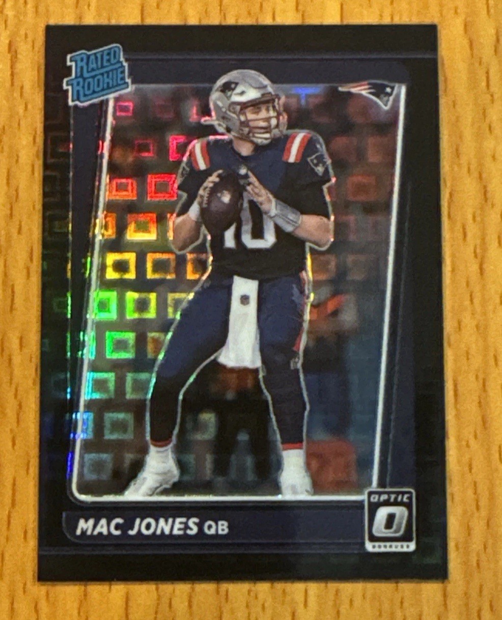 2021 Panini Donruss Optic - Rated Rookie Mac Jones #206 Black Pandora Prizm /25